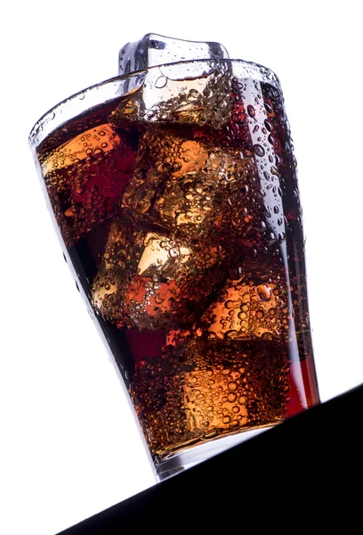 Cold refreshing soft drink with ice — Stock Photo, Image