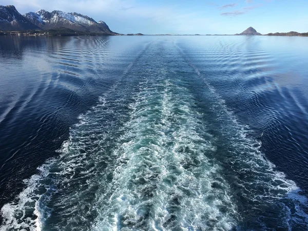Réveil après le bateau de croisière en Norvège , — Photo
