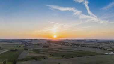 Buğday Tarlasında Altın Gün Batımı