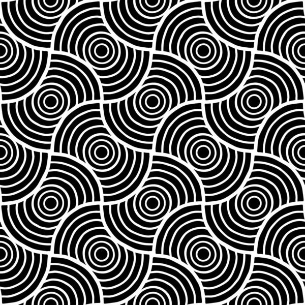 Abstract Patterns Seamless Black White Doodle Sketch Bom Para Cartões — Vetor de Stock