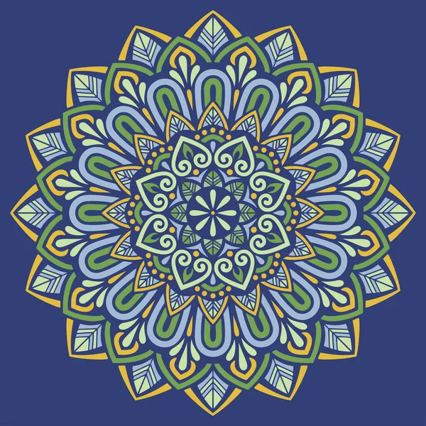 Mandala desen rengi Stencil karalamaları yaratıcı ve tebrik kartları, posterler, el ilanları, afişler ve kapaklar için iyi bir ruh hali çizer