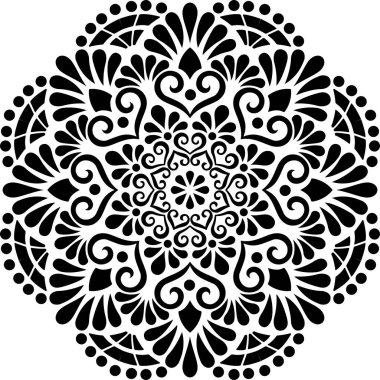 Mandala desen stencil karalamalar kroki iyi ruh hali