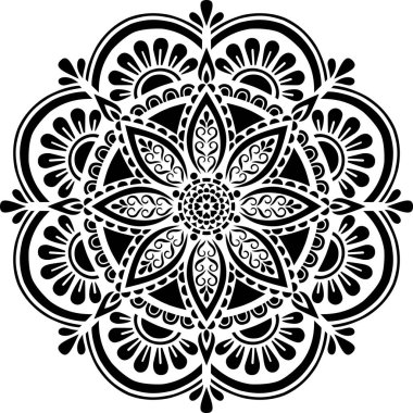 Mandala desen stencil karalamalar kroki iyi ruh hali