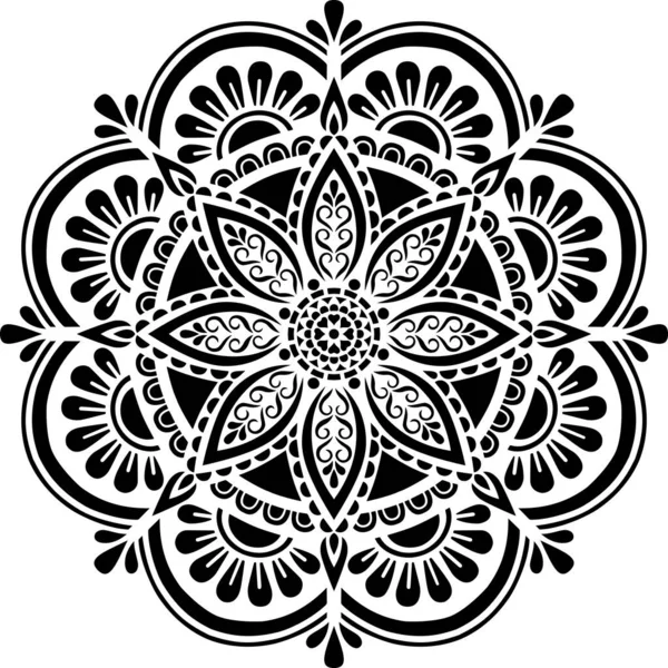 Mandala Desen Stencil Karalamalar Kroki Iyi Ruh Hali Telifsiz Stok Illüstrasyonlar
