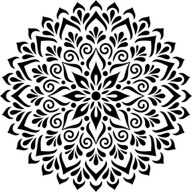 Mandala desen stencil karalamalar kroki iyi ruh hali