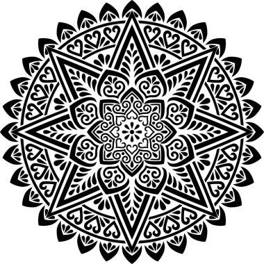 Mandala desen stencil karalamalar kroki iyi ruh hali