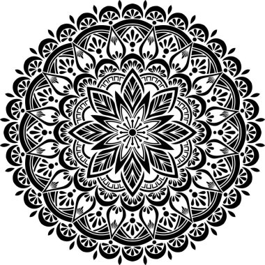 Mandala desen stencil karalamalar kroki iyi ruh hali