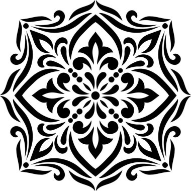 Dinler arası çizim, siyah beyaz. Dekorasyona uygun.