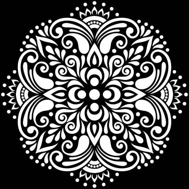 Dinler arası çizim, siyah beyaz. Dekorasyona uygun.