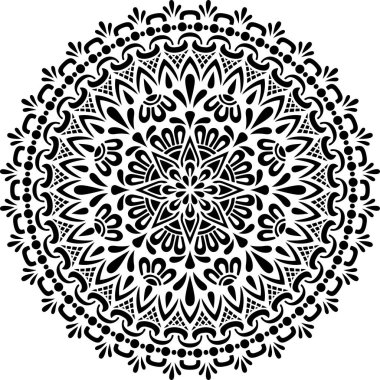 Mandala desen stencil karalamalar kroki iyi ruh hali