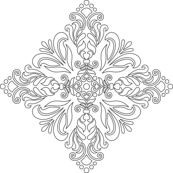 Croix Pour Coloration Convient Pour Décoration Croquis Caniches — Image vectorielle