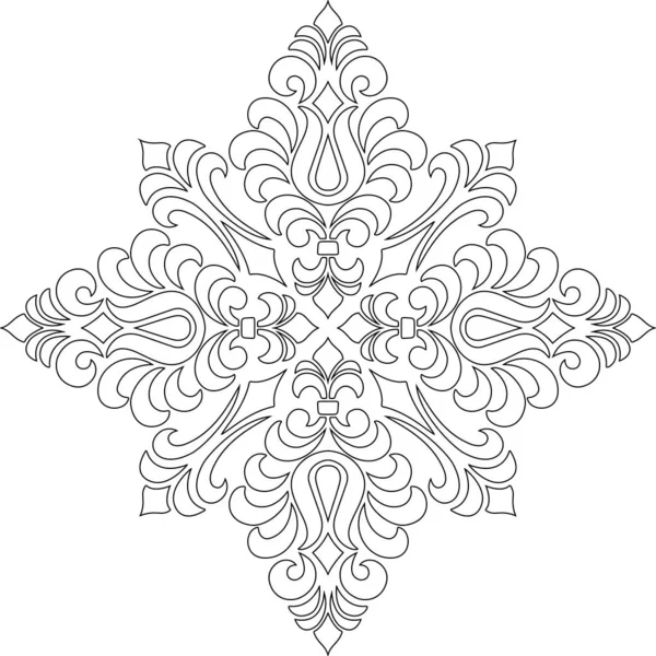 Croix Pour Coloration Convient Pour Décoration Croquis Caniches — Image vectorielle