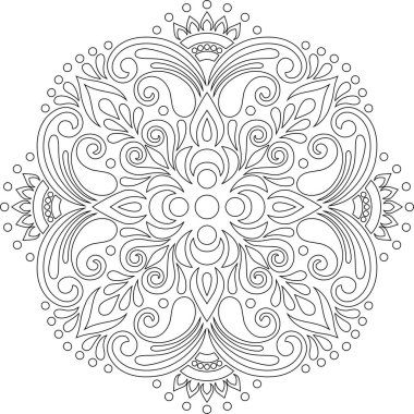 Çapraz boyama. Dekorasyona uygun. Karalama Çizimi