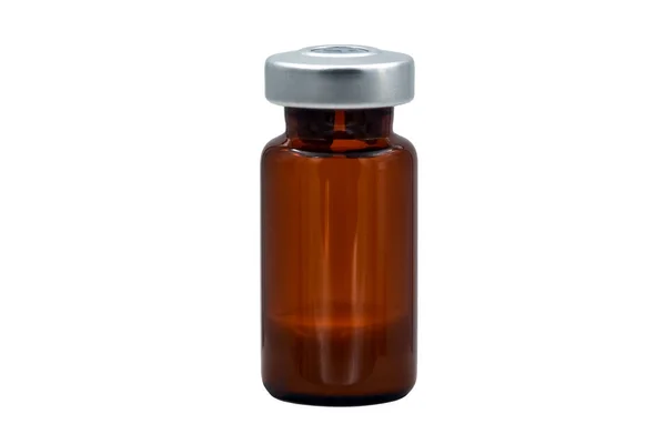 药瓶一种装有药物 的药瓶 安培剂 在白色背景下分离 — 图库照片