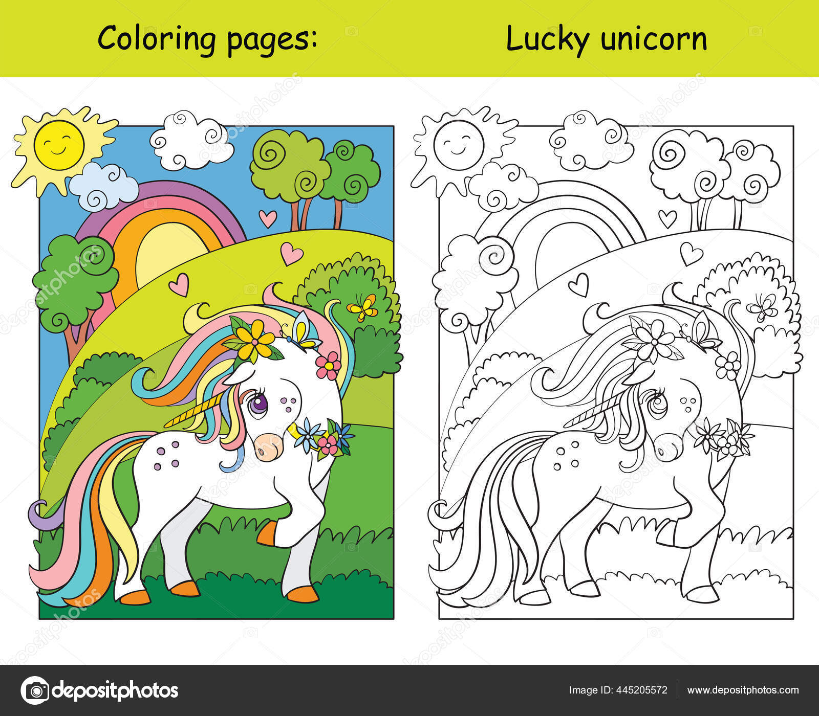 Desenho de Unicórnio para colorir  Desenhos para colorir e imprimir gratis