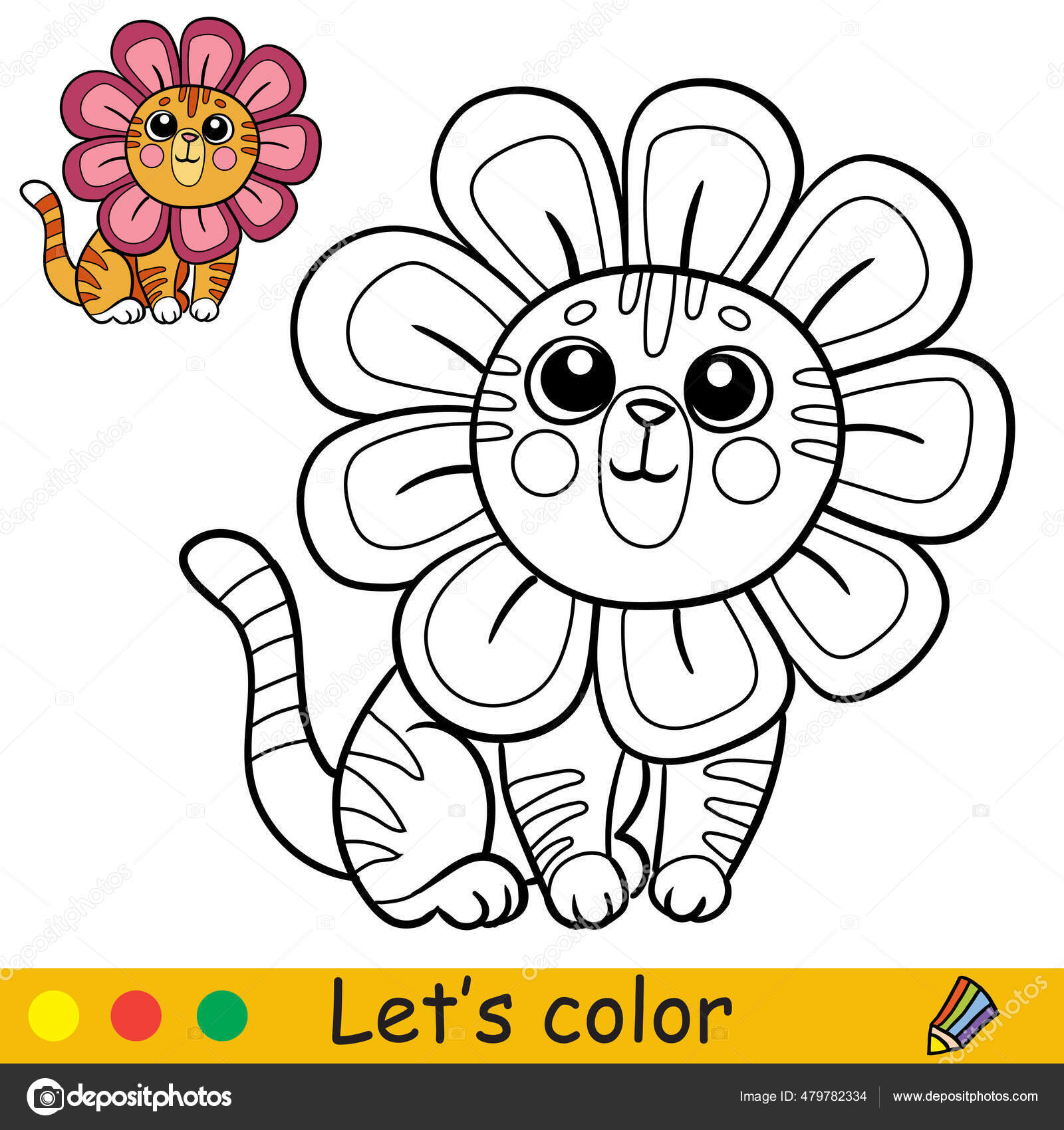 Esboço de desenho de cacto fofo para colorir