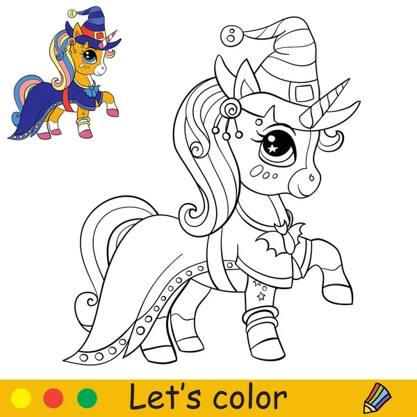 Uma bruxa bonita e o seu caldeirão - Dia das Bruxas - Coloring Pages for  Adults