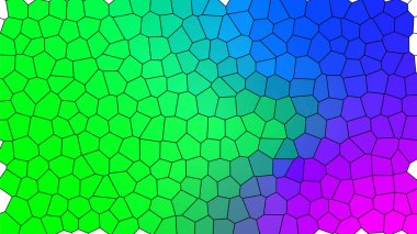 Değişken renklere sahip soyut mozaik desen