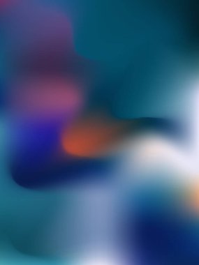 Canlı Renkler ve Dinamik Şekillerle Bulanık Hareket