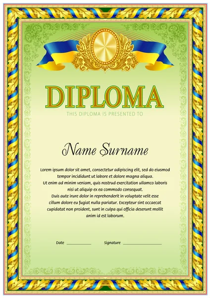 boş diploma şablonu