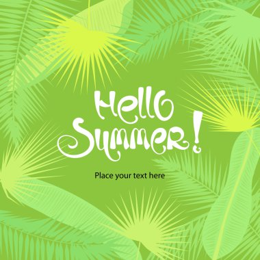 Soyut egzotik vektör arka plan bırakır