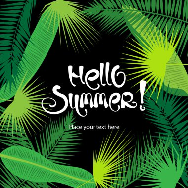 Soyut egzotik vektör arka plan bırakır