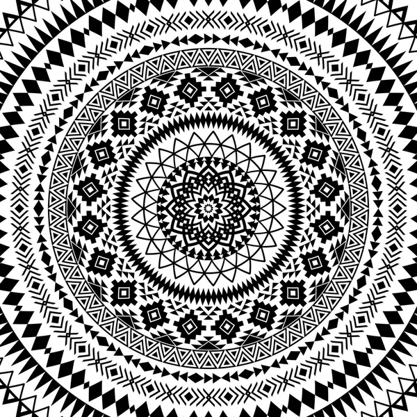 Mandala. Astratto cerchio vettore ornamento geometrico . — Vettoriale Stock