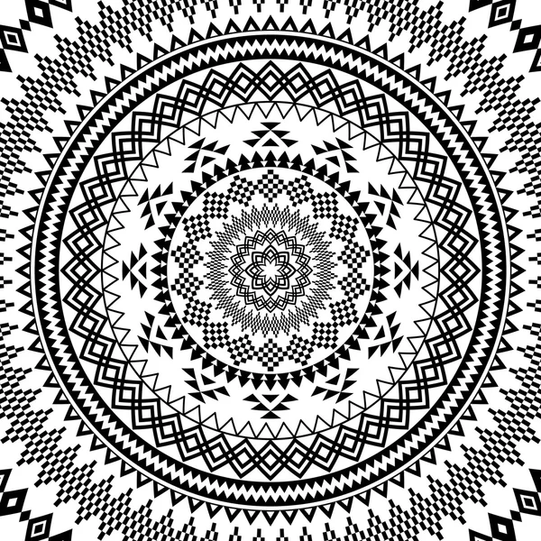 Mandala. Astratto cerchio vettore ornamento geometrico . — Vettoriale Stock