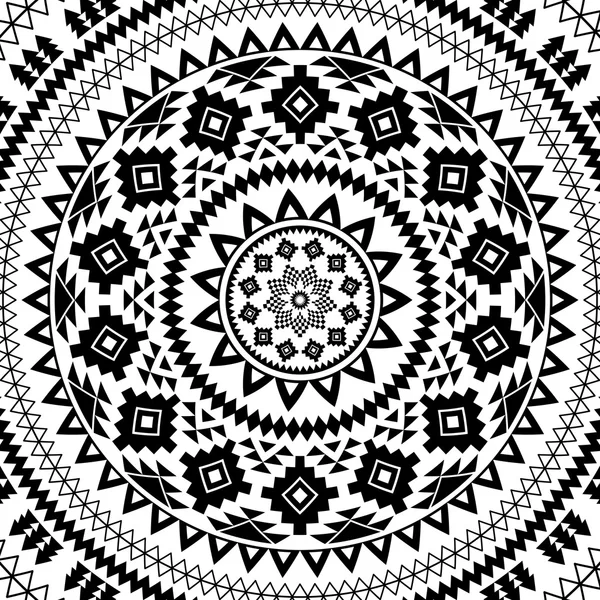 Mandala. Abstracto círculo vector ornamento geométrico . — Archivo Imágenes Vectoriales
