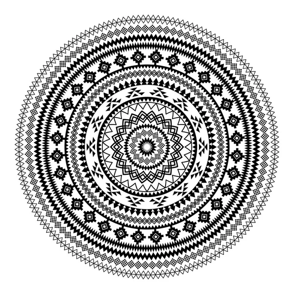 Mandala. Abstrato círculo vetor ornamento geométrico . — Vetor de Stock