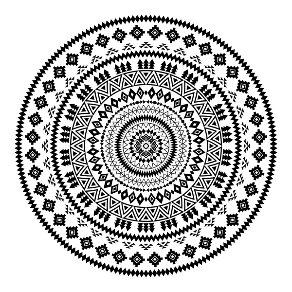 Mandala. Abstrato círculo vetor ornamento geométrico . — Vetor de Stock