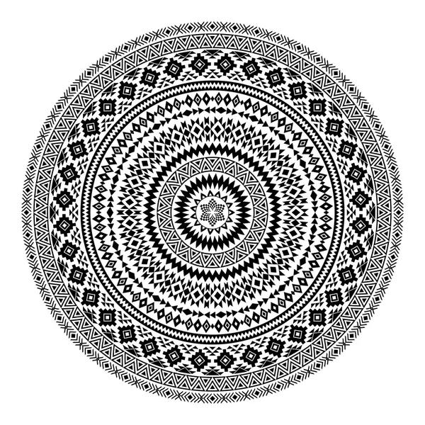 Mandala. Abstrato círculo vetor ornamento geométrico . — Vetor de Stock