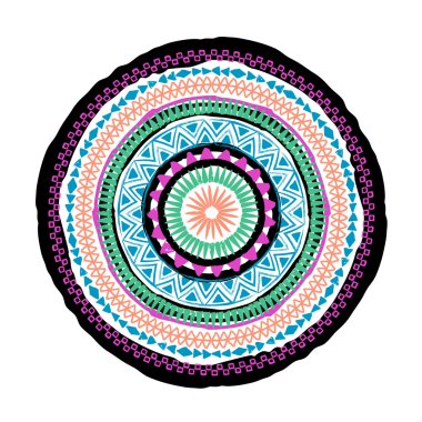 Mandala. Vektör süsleme yuvarlak soyut etnik.