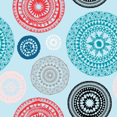 Mandala. Soyut yuvarlak süslemesiz vektör deseni