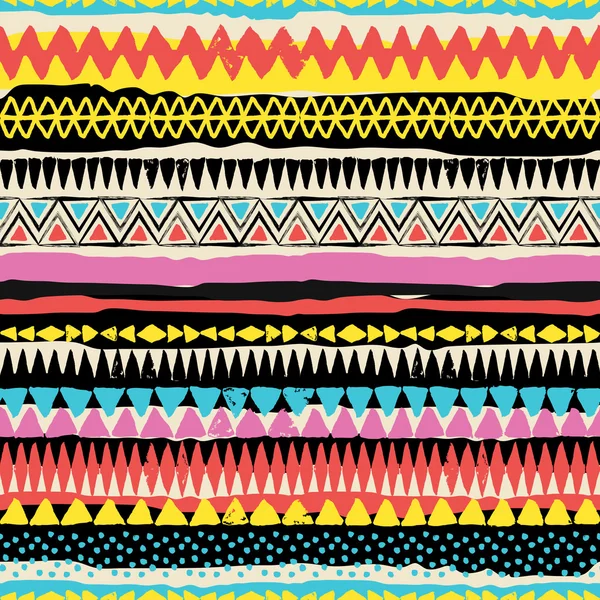 Abstracte tribal vector naadloze patroon — Stockvector