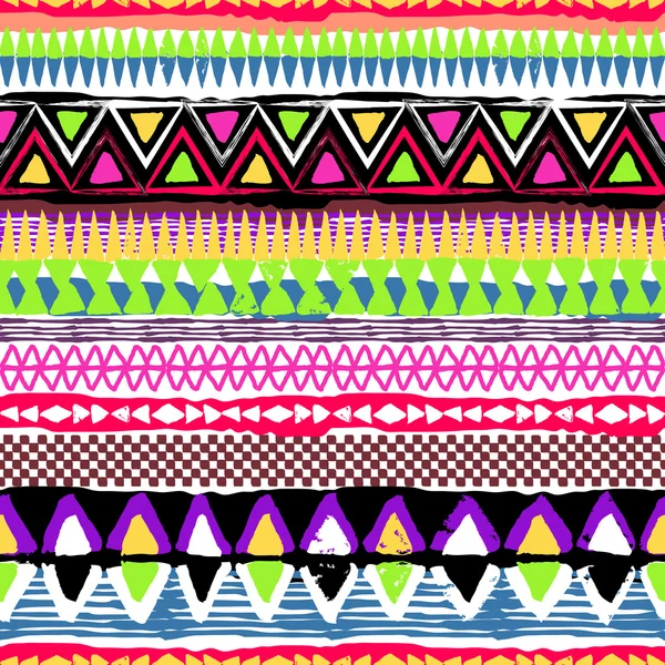 Abstracte tribal vector naadloze patroon — Stockvector