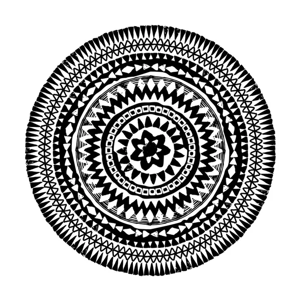 Mandala. Ornamento vetorial redondo étnico abstrato . — Vetor de Stock