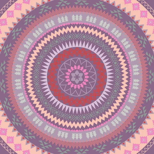 Mandala. abstraktes kreisförmiges Vektorornament. geometrisches Muster — Stockvektor