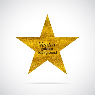 Soyut altın vektör yıldız arka plan