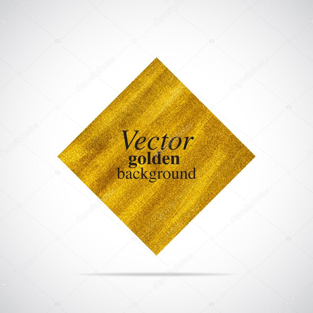 Abstract golden vector rhombus background