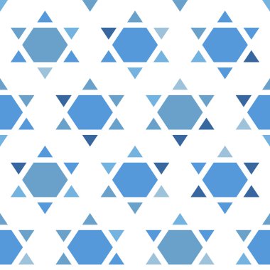 Davut'un yıldızı vektör Seamless Modeli