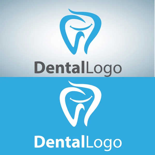 Design do logotipo dental — Vetor de Stock