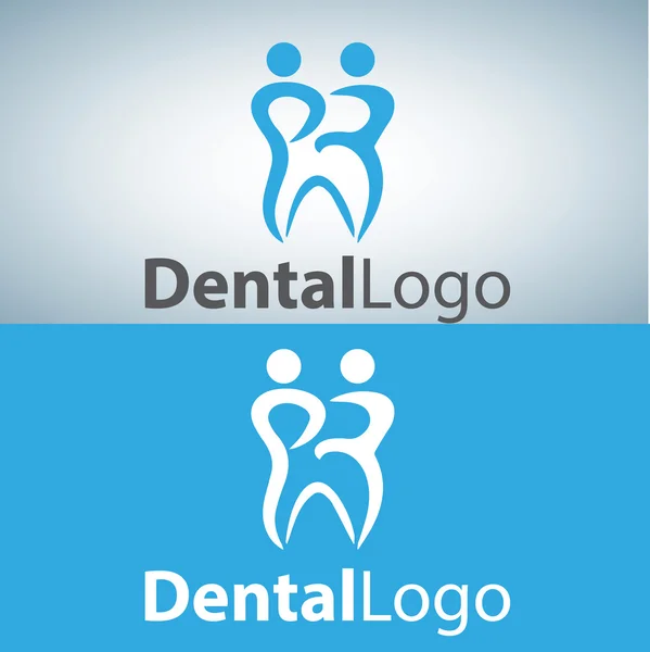 Diseño del logotipo dental — Archivo Imágenes Vectoriales