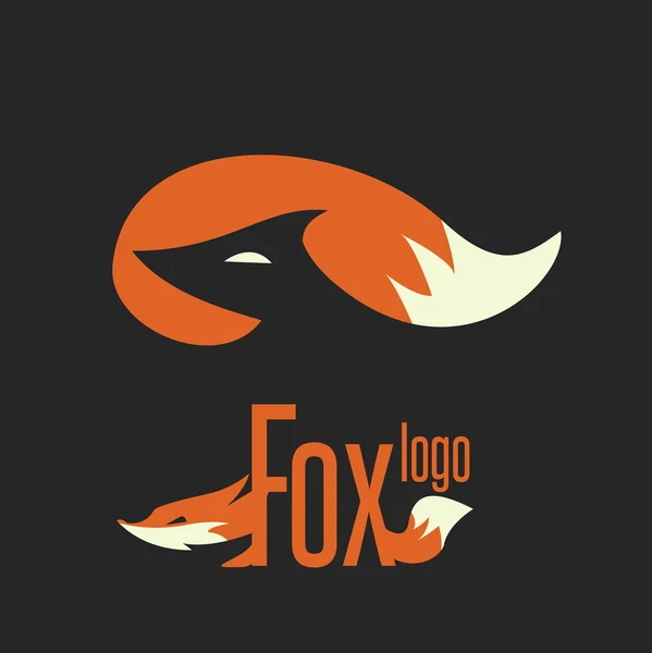 Σχεδιασμός λογότυπου αλεπούς — Διανυσματικό Αρχείο