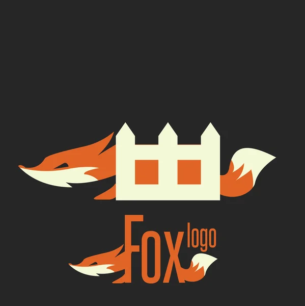 Σχεδιασμός λογότυπου αλεπούς — Διανυσματικό Αρχείο