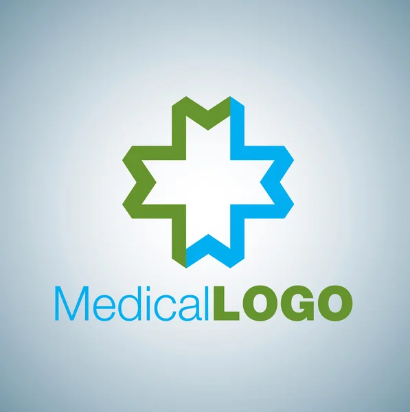 Diseño del logotipo médico — Vector de stock