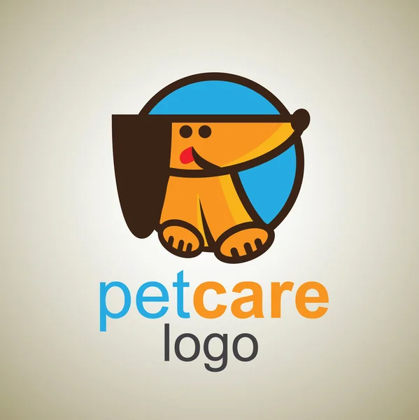 Pet care logo deisgn — Stock Vector