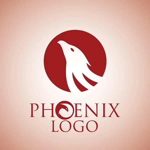 Phoenix logo design — Stock Vector