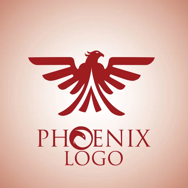 Phoenix logo design — Stock Vector