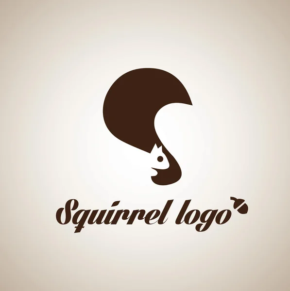 Mókus logo tervezés — Stock Vector